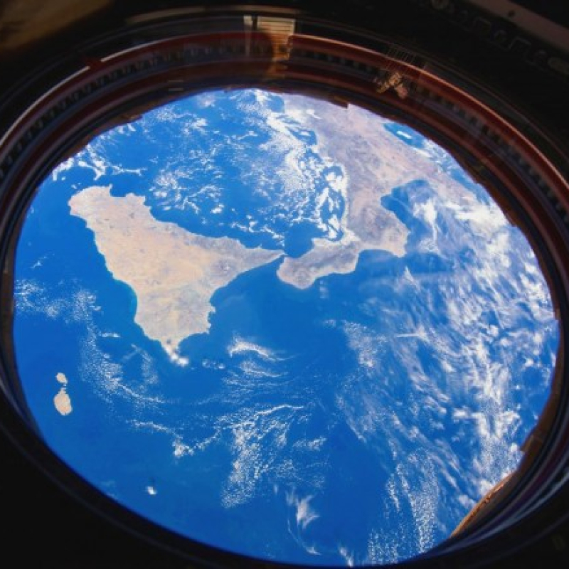 Sicilia vista dalla stazione spaziale